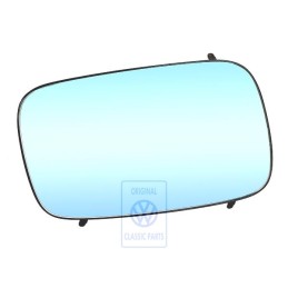 VW Original Spiegelglas (Plan) Mit Trägerplatte - 358857522B
