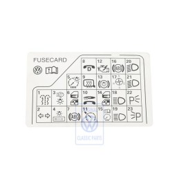 VW Original Hinweisschild - 3B0010241F