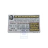 VW Original Kennschild Für Reifendruck - 3B0010361H