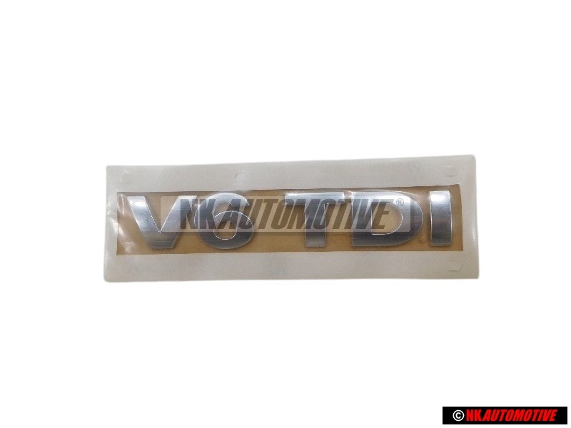 VW Original V6 TDI Hinten Schriftzug Emblem Logo Chrom - 3B0853675AL739