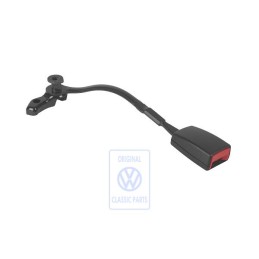 VW Original Gurtschloss Satinschwarz/Feuerrot - 3B0858471P FCN