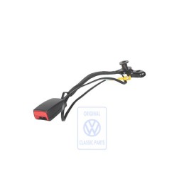 VW Original Gurtschloss Satinschwarz/Feuerrot - 3B0858472K FCN