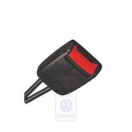 VW Original Gurtschloss Satinschwarz/Feuerrot - 3B0858472P FCN