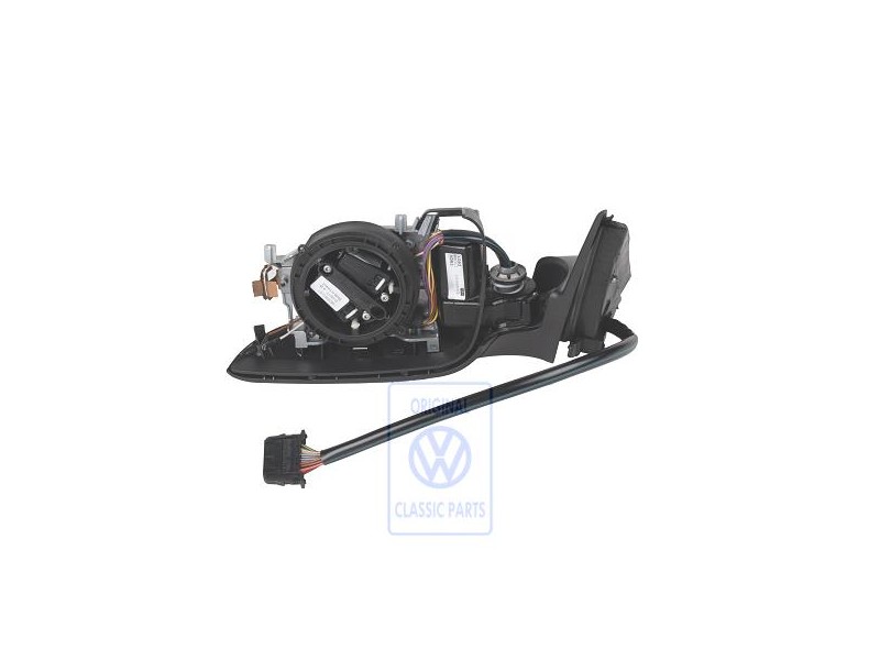 VW Original Aussenspiegelgehäuse Satinschwarz - 3B1857507L 01C