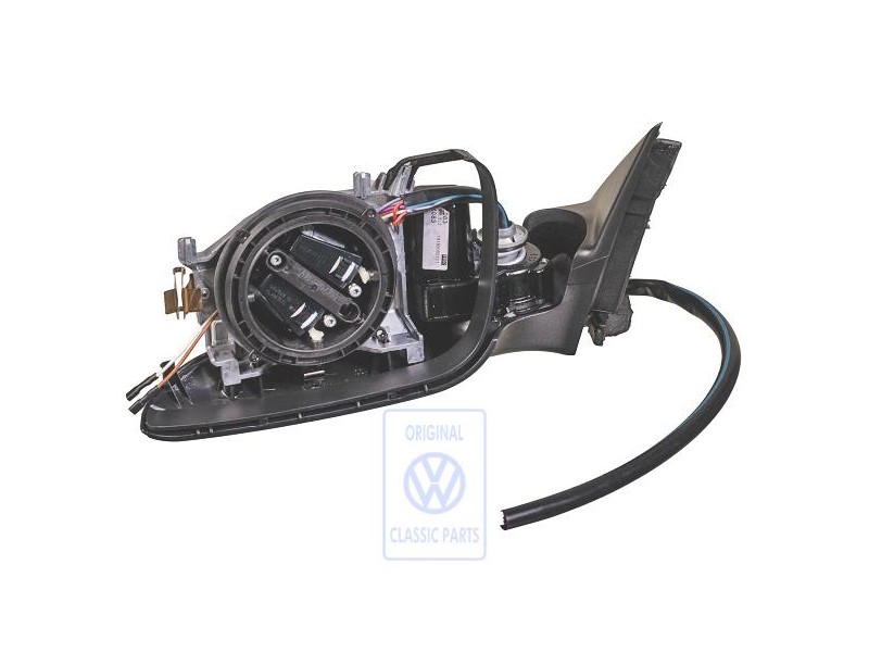 VW Original Aussenspiegelgehäuse Satinschwarz - 3B1857507M 01C