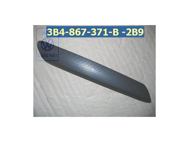 VW Original Abdeckung Schwarz/Anthrazit-Netzoptik - 3B4867371B 2B9