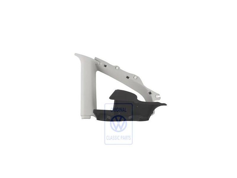 VW Original C-Säulen-Verkleidung Perlgrau/Schwarz - 3B5868594G QKB