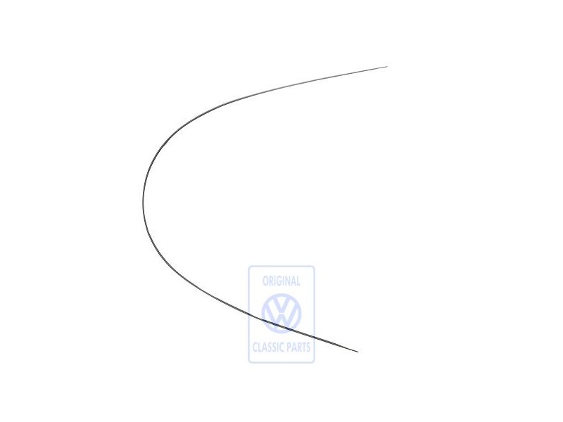 VW Original Abdeckleiste Satinschwarz - 3B9853710D B41