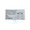 VW Original Kennschild Für Reifendruck - 3C0010455P