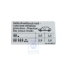 VW Original Kennschild Für Reifendruck - 3C0010456D