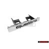Audi Original QUATTRO Vorne Kühlergrill Emblem Schriftzug Chrom - 8L0853736 2ZZ