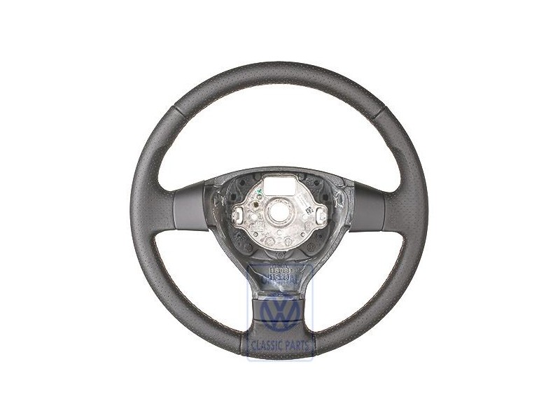 VW Original Lenkrad (Leder) Schwarz/Teak/Schwarz - 3C0419091AKWDE