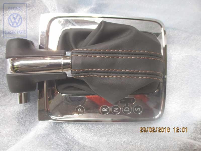 VW Original Schaltabdeckung Schwarz/Teak/Schwarz - 3C1713203A WDC