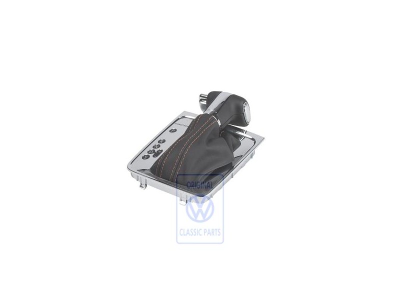 VW Original Schaltabdeckung Schwarz/Teak/Schwarz - 3C1713203G WDC
