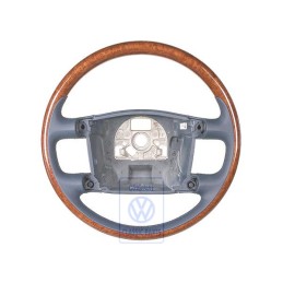 VW Original Lenkrad (Holz/Leder) Navyblue/Nussbaum - 3D0419091ABNKM