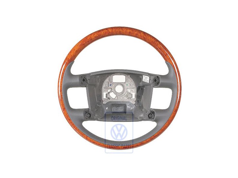 VW Original Lenkrad (Holz/Leder) Anthrazit/Eukalyptus - 3D0419091ABQSC