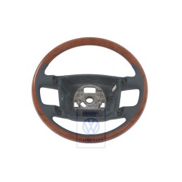 VW Original Lenkrad (Holz/Leder) Navyblue/Eukalyptus - 3D0419091ABQSD