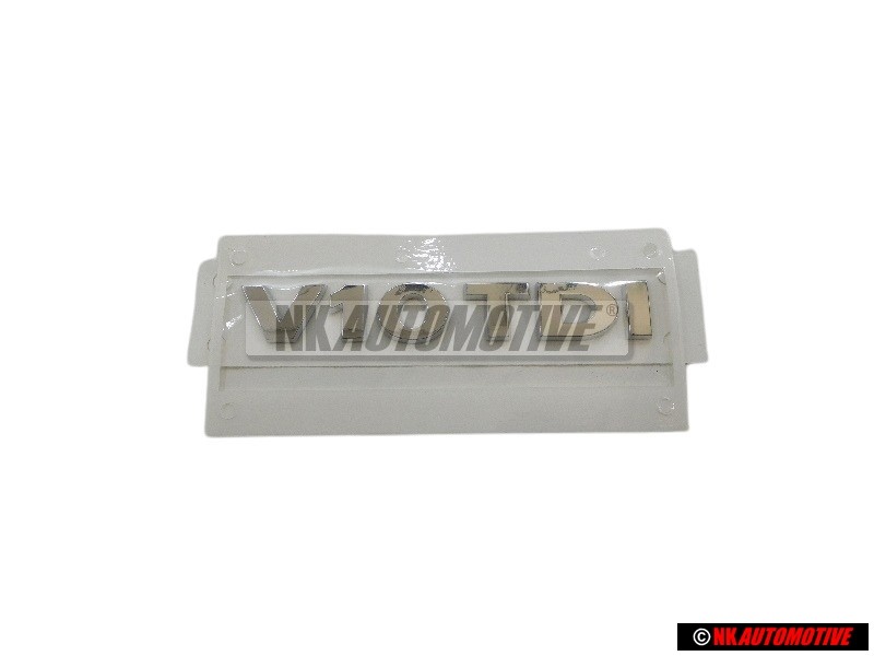 VW Original V10 TDI Hinten Schriftzug Emblem Logo Chrom - 3D0853675D 739
