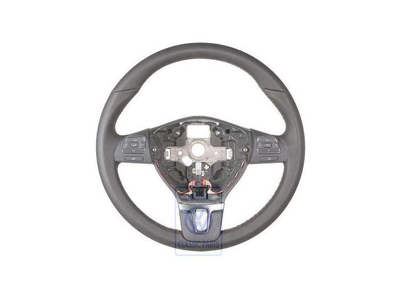 VW Original Multifunktionslenkrad (Leder) Titanschwarz/Sioux - 5C0419091B N0E