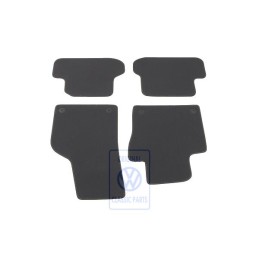 VW Original 1 Satz Fussmatten Schwarz/Gelb - 5C1863011C CNA
