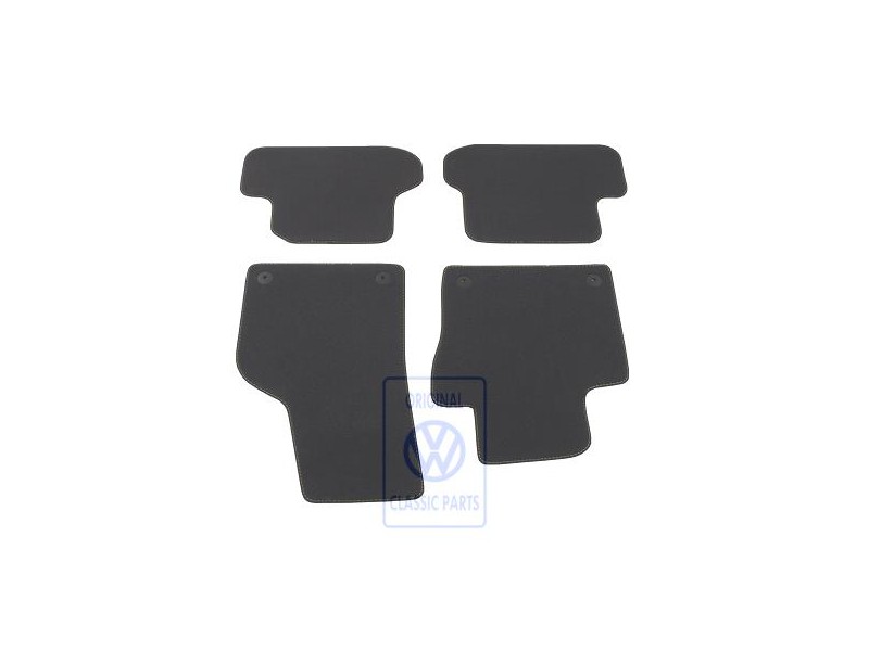 VW Original 1 Satz Fussmatten Schwarz/Gelb - 5C1863011C CNA