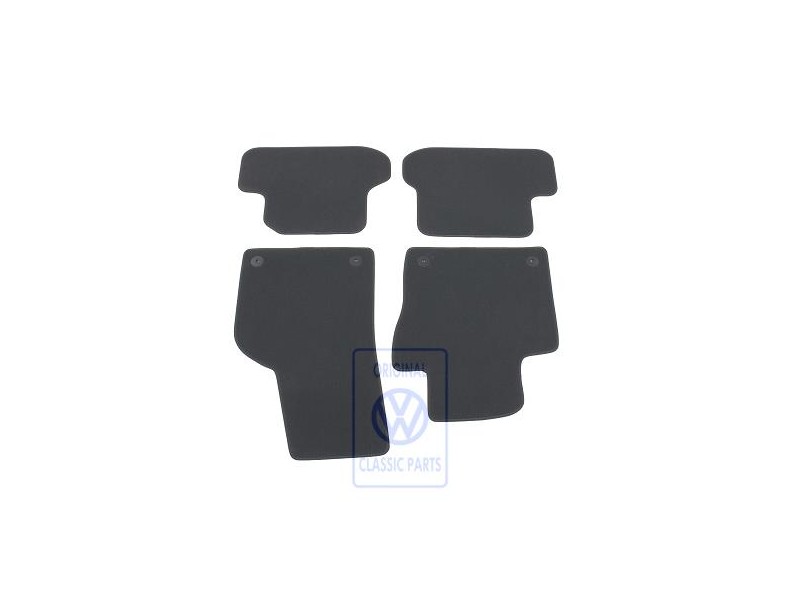 VW Original 1 Satz Fussmatten Titanschwarz/Artgrey - 5C1863011C ISR