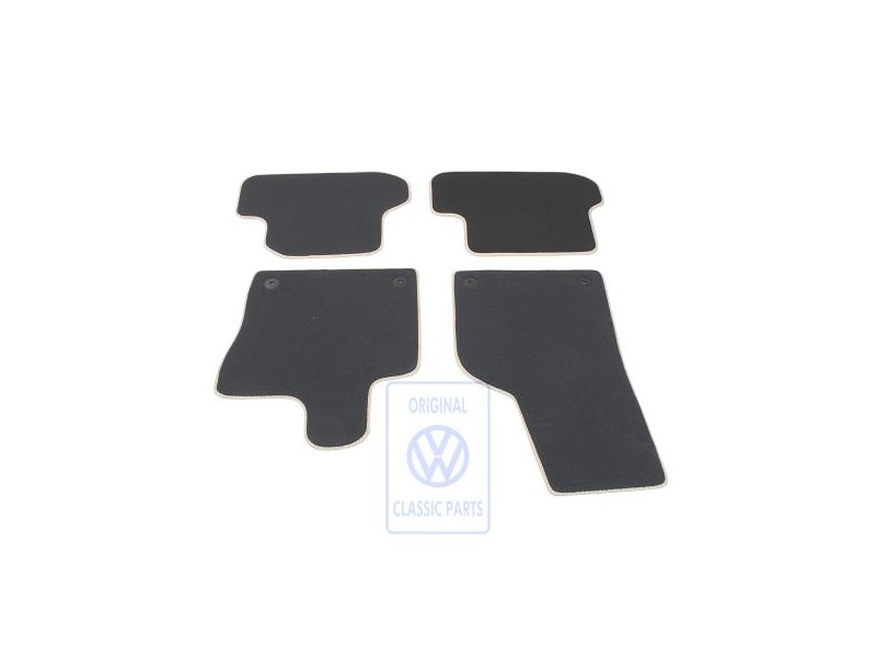 VW Original 1 Satz Fussmatten Titanschwarz/Light Beige - 5C1863011H BCX