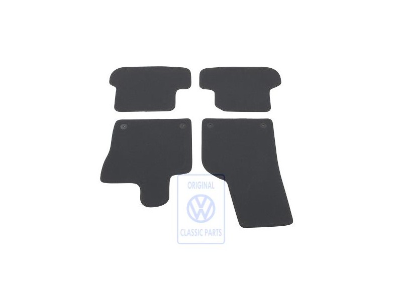 VW Original 1 Satz Fussmatten Titanschwarz/Schwarz/Sioux - 5C1863011R AMQ