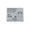 VW Original Kennschild Für Reifendruck - 5K0010719K