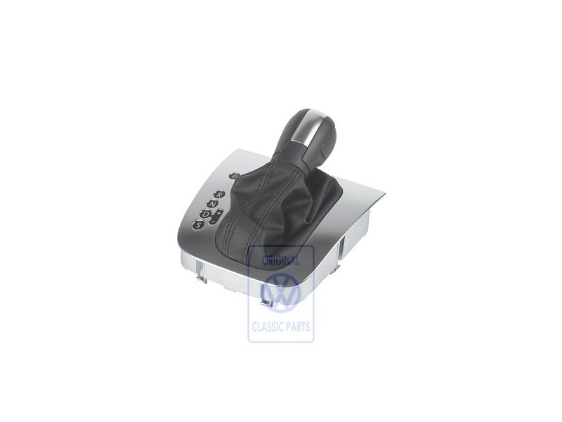 VW Original Schaltabdeckung Satinschwarz/Alu - 5K1713203A OKM