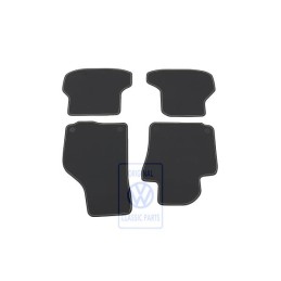 VW Original 1 Satz Fussmatten Titanschwarz/Pepperbeige - 5K7863011B VIR