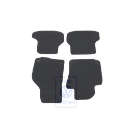 VW Original 1 Satz Fussmatten Titanschwarz/Schwarz - 5K7863011 EOM