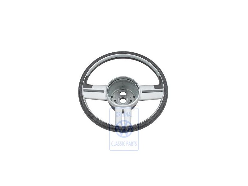 VW Original Sportlenkrad Satinschwarz/Chrom - 6E0419091A JMG