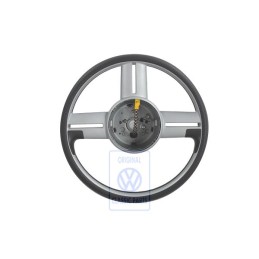 VW Original Sportlenkrad Satinschwarz/Chrom - 6E0419091B JMG