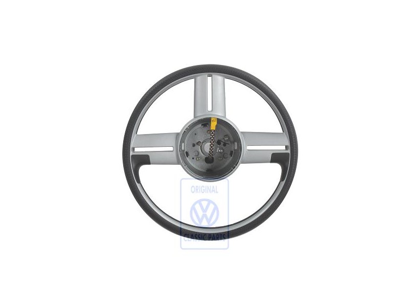 VW Original Sportlenkrad Satinschwarz/Chrom - 6E0419091B JMG