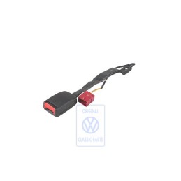 VW Original Gurtschloss Satinschwarz/Feuerrot - 6E2857756 FCN