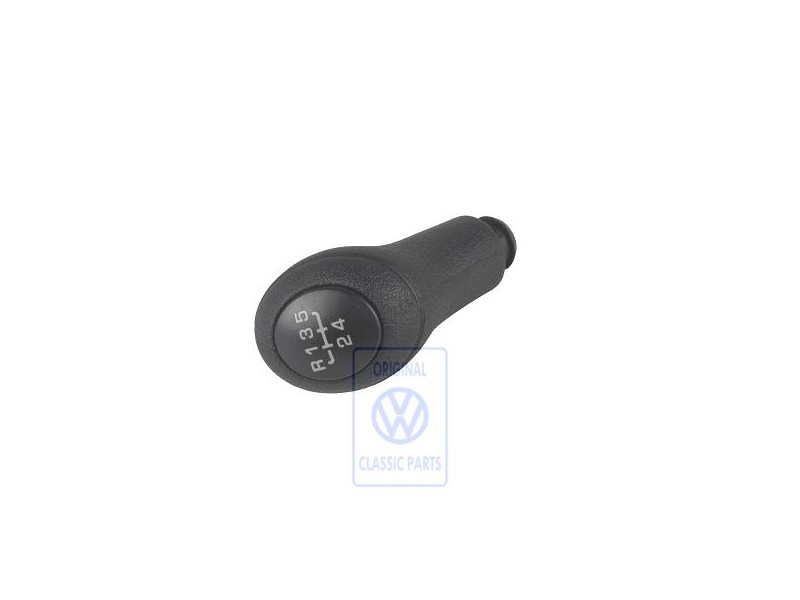 VW Original Schalthebelknopf Satinschwarz - 6K0711141A 01C