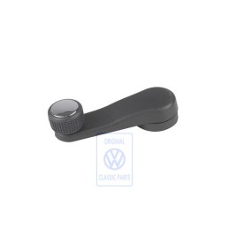 VW Original Fensterkurbel Satinschwarz/Chrom - 6K0837581A LBS