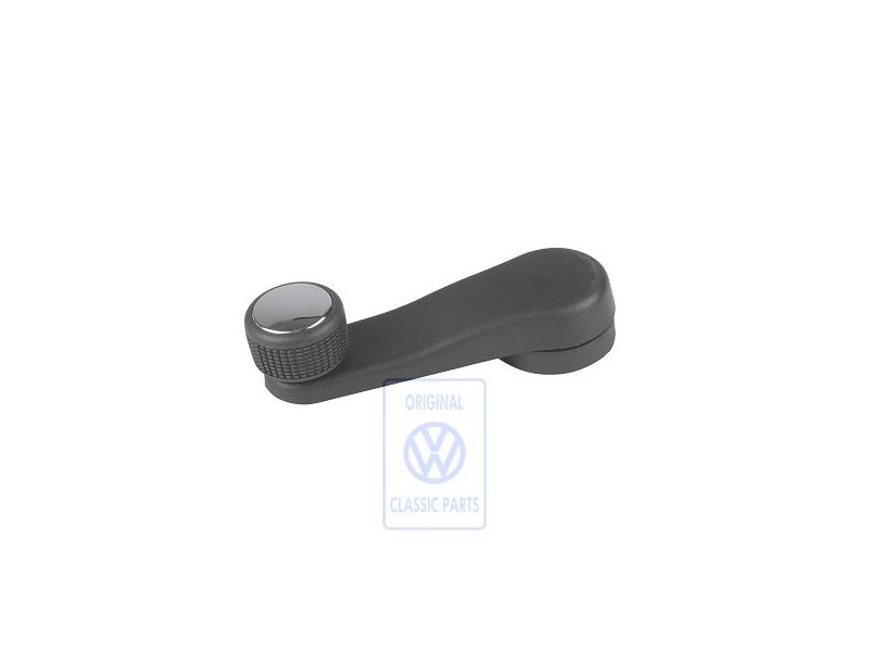VW Original Fensterkurbel Satinschwarz/Chrom - 6K0837581A LBS