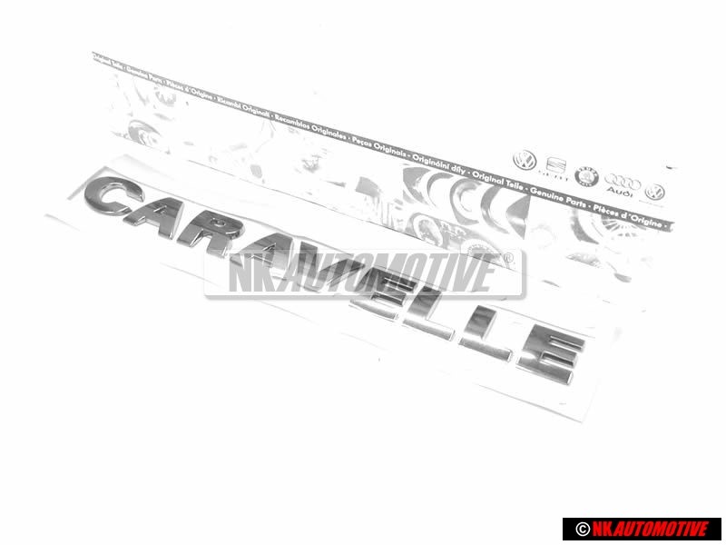 VW Original CARAVELLE Hinten Schriftzug Emblem Logo Chrom - 7H9853687 739