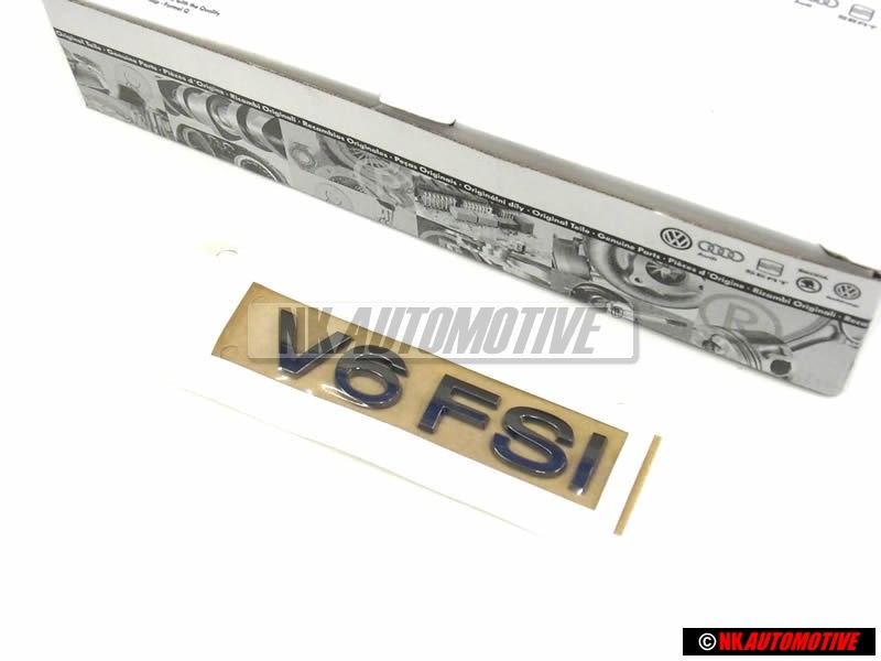 VW Original V6 FSI Hinten Schriftzug Emblem Logo Chrom - 3C0853675AAL85