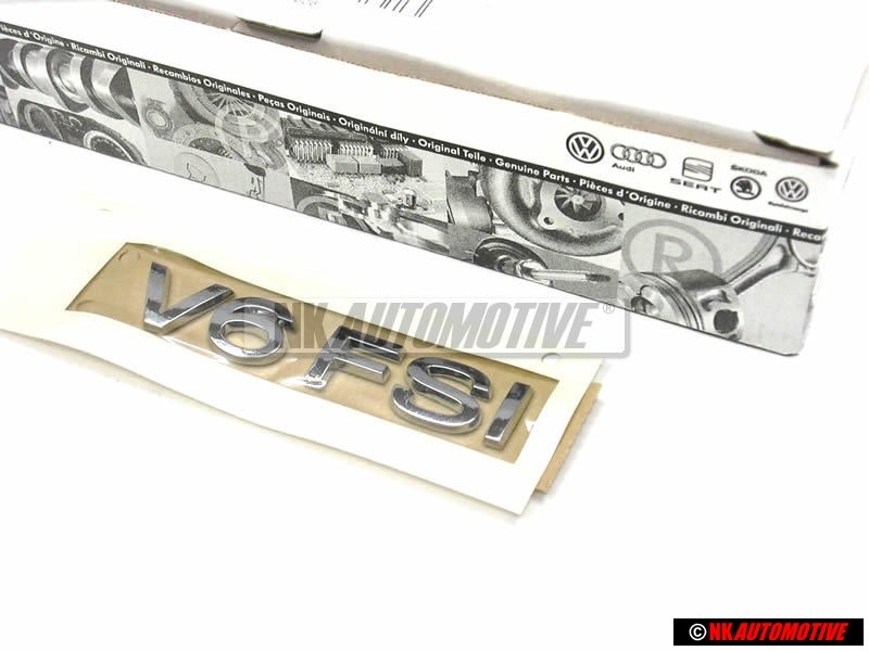 VW Original V6 FSI Hinten Schriftzug Emblem Logo Chrom - 3C0853675C 739