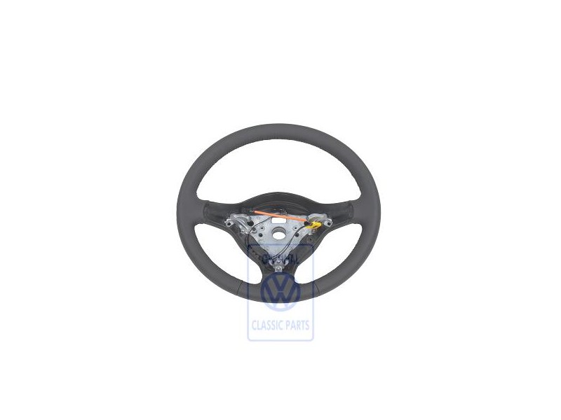 VW Original Lenkrad (Leder) Schwarz - 6N0419091L E74