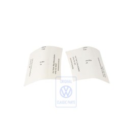 VW Original Abdeckfolie Für Scheinwerfer - 6N0998981