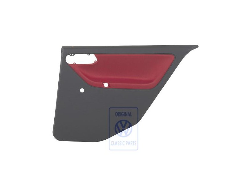 VW Original Türverkleidung (Stoff) Flashrot/Off-Black - 6N4867212AEHLX