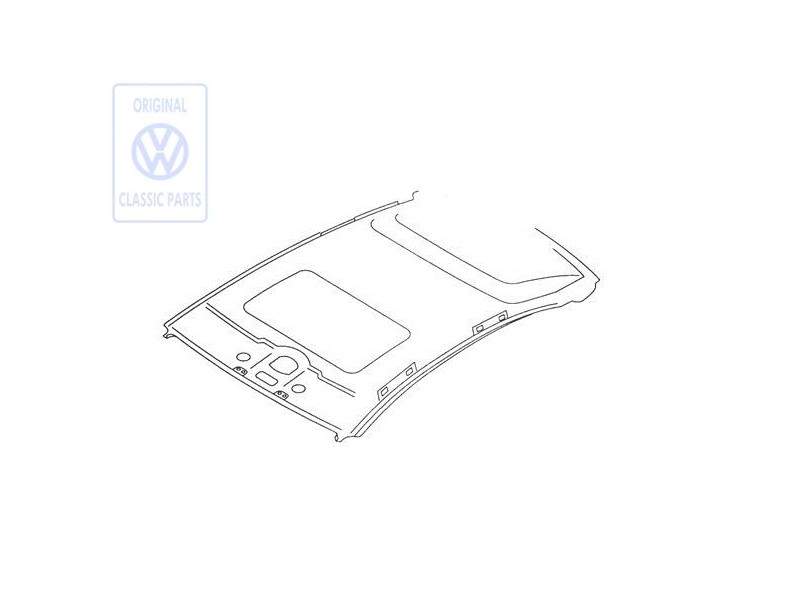 VW Original Formhimmel Perlgrau - 6N4867501A X09