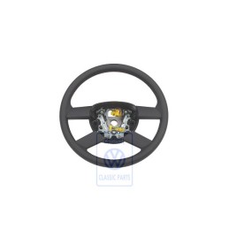 VW Original Lenkrad (Leder) Schwarz/Orbitblue - 6Q0419091M HCC