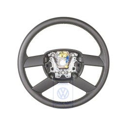 VW Original Lenkrad (Leder) Schwarz/Yellow - 6Q0419091M HUW