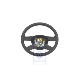 VW Original Lenkrad (Leder) Schwarz/Rot - 6Q0419091M HYL