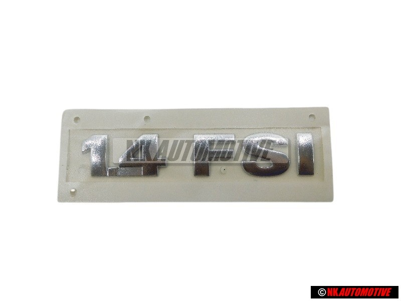 VW Original 1.4 FSI Hinten Schriftzug Emblem Logo Chrom - 6Q0853675A 739